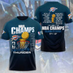 Oklahoma City Thunder 2025 NBA Champions 3D Apparel – NGHIAVT 2912