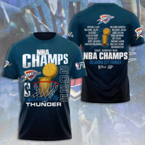 Oklahoma City Thunder 2025 NBA Champions 3D Apparel - NGHIAVT 2912