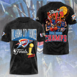 Oklahoma City Thunder 2025 NBA Champions 3D Apparel - NGHIAVT 2913