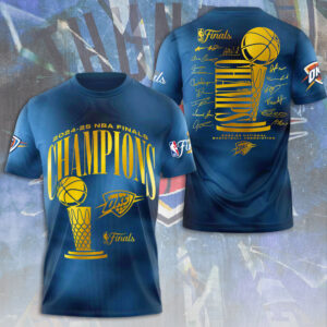Oklahoma City Thunder 2025 NBA Champions 3D Apparel - NGHIAVT 2915