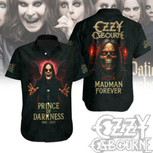 Ozzy Osbourne Short Sleeve Button-Down Shirt – NGHIAVT 3238.7