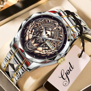 God Is Good Alloy Luxury Quartz Watch - NGHIAVT 3502