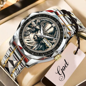 God Is Good Alloy Luxury Quartz Watch - NGHIAVT 3503