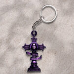 Ozzy Osbourne Custom Shape 2-Side Printed Keychain - TMTHU509