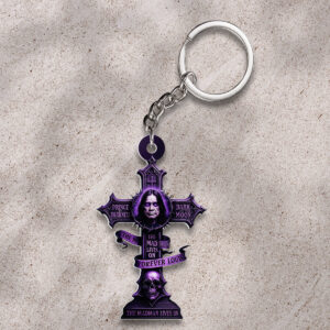 Ozzy Osbourne Custom Shape 2-Side Printed Keychain - TMTHU509