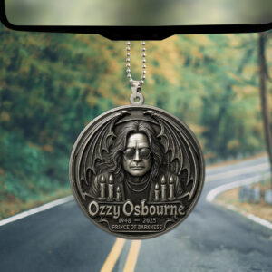 Ozzy Osbourne Custom shape 2-sided Acrylic Car Ornament - TMTHU536