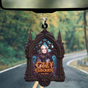 Ozzy Osbourne Custom shape 2-sided Acrylic Car Ornament - TMTHU561