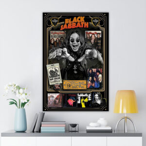 Ozzy Osbourne Rectangle Canvas With Inner Frame - TMTHU 195