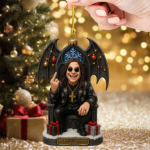Ozzy Osbourne Custom Shape 2-side Printed Acrylic Ornament - TMTHU671