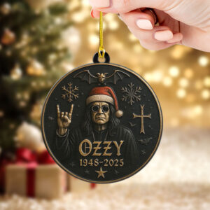 Ozzy Osbourne Custom Shape 2-side Printed Acrylic Ornament - TMTHU562