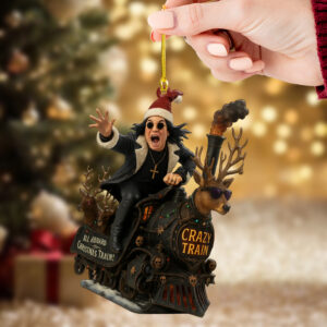 Ozzy Osbourne Custom Shape 2-side Printed Acrylic Ornament - TMTHU674