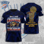 Oklahoma City Thunder 2025 NBA Champions 3D Apparel – MAITM 11757