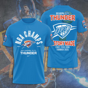 Oklahoma City Thunder 2025 NBA Champions 3D Apparel - TANTN 13947