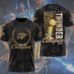 Oklahoma City Thunder 2025 NBA Champions 3D Apparel – TANTN 13956