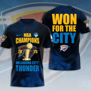 Oklahoma City Thunder 2025 NBA Champions 3D Apparel - HOATT 11359