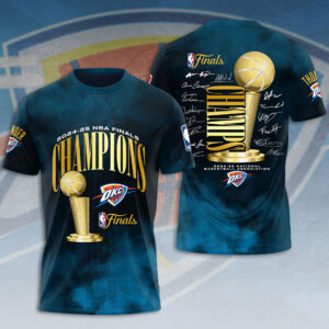Oklahoma City Thunder 2025 NBA Champions 3D Apparel - HOATT 11360