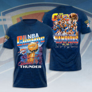 Oklahoma City Thunder 2025 NBA Champions 3D Apparel - HOATT 11440