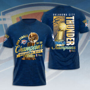 Oklahoma City Thunder 2025 NBA Champions 3D Apparel - HOATT 11462