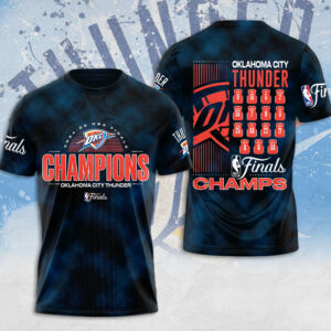 Oklahoma City Thunder 2025 NBA Champions 3D Apparel - MAITM 11772