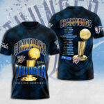 Oklahoma City Thunder 2025 NBA Champions 3D Apparel – MAITM 11776