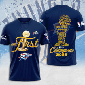 Oklahoma City Thunder 2025 NBA Champions 3D Apparel - MAITM 11801