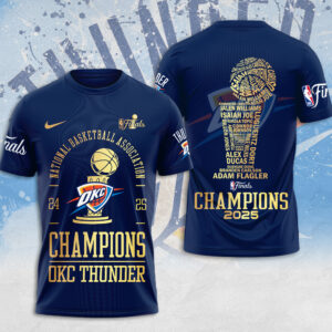 Oklahoma City Thunder 2025 NBA Champions 3D Apparel - MAITM 11803