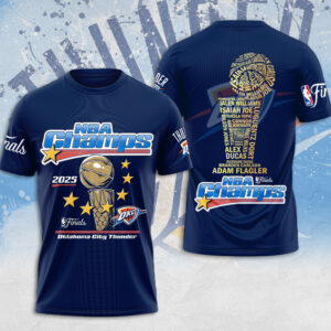 Oklahoma City Thunder 2025 NBA Champions 3D Apparel - MAITM 11829