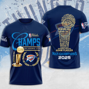 Oklahoma City Thunder 2025 NBA Champions 3D Apparel - MAITM 11839