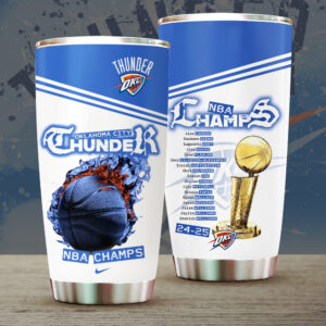 Oklahoma City Thunder 2025 NBA Champions Tumbler Cup - MAITM 11755