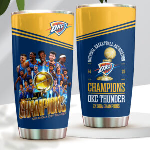 Oklahoma City Thunder 2025 NBA Champions Tumbler Cup - HOATT 11362