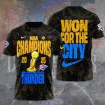 Oklahoma City Thunder 2025 NBA Champions 3D Apparel – TANTN 13879