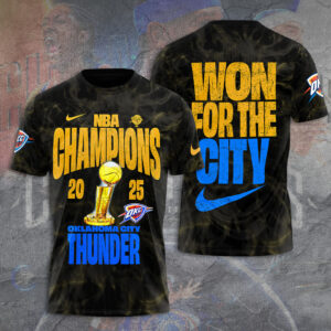 Oklahoma City Thunder 2025 NBA Champions 3D Apparel - TANTN 13879