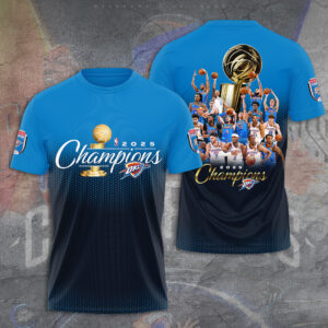 Oklahoma City Thunder 2025 NBA Champions 3D Apparel - TANTN 13950
