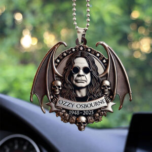 Ozzy Osbourne Custom shape 2-sided Acrylic Car Ornament - GNENEW615