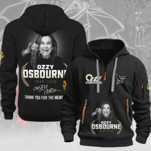 Ozzy Osbourne 2D Quarter Zip Hoodie - MAITM12595