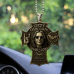 Ozzy Osbourne Custom shape 2-sided Acrylic Car Ornament - MAITM 12303