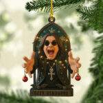 Ozzy Osbourne Custom Shape 2-side Printed Acrylic Ornament - MAITM12691