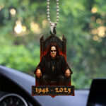 Ozzy Osbourne Custom shape 2-sided Acrylic Car Ornament - TANTN 15061