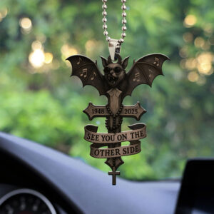 Ozzy Osbourne Custom shape 2-sided Acrylic Car Ornament - GNE NEW561