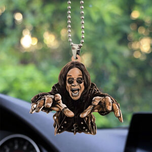 Ozzy Osbourne Custom shape 2-sided Acrylic Car Ornament - GNENEW587