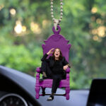Ozzy Osbourne Custom shape 2-sided Acrylic Car Ornament - MAITM12617