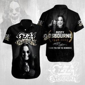 Ozzy Osbourne Short Sleeve Button-Down Shirt – MAITM 12316