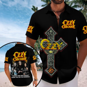 Ozzy Osbourne Short Sleeve Button-Down Shirt – MAITM 12321