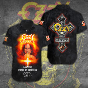 Ozzy Osbourne Short Sleeve Button-Down Shirt – TANTN 14799.1