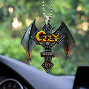 Ozzy Osbourne Custom shape 1-sided Acrylic Car Ornament - MAITM 12378