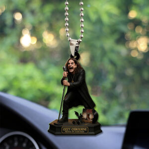Ozzy Osbourne Custom shape 2-sided Acrylic Car Ornament - TANTN15494