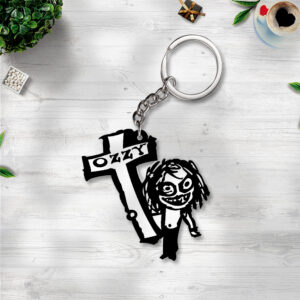 Ozzy Osbourne Custom Shape 2-sided Keychain - GNE 4082