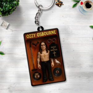 Ozzy Osbourne Custom Shape 2-sided Keychain - GNE 4144