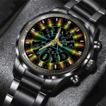 Pink Floyd Black Stainless Steel Watch – GNE 2834