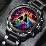 Pink Floyd Black Stainless Steel Watch – GNE 580